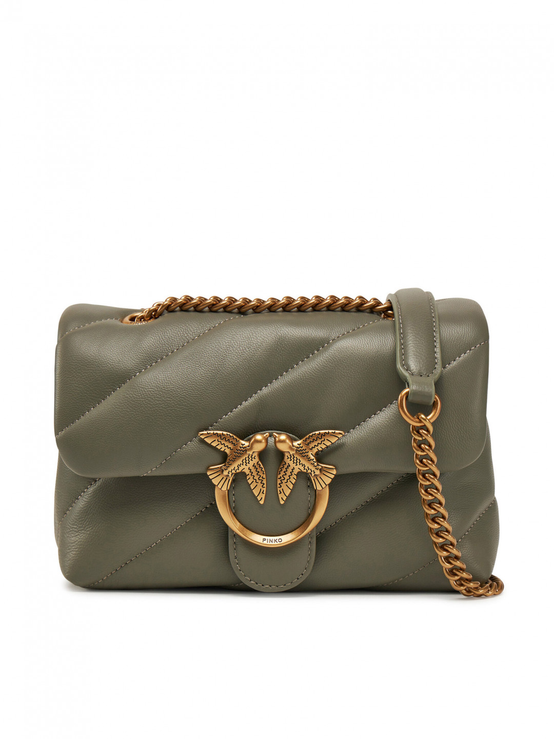 PINKO Kabelka Love Puff Mini Cl PE 25 PLTT 100039 A0F2 Zelená